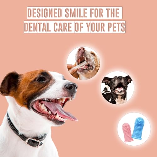 Image of Finger DogToothbrush for Dogs Oral Hygiene, Effective and Gentle Cleaning, Ideal for Dogs and Pets Whit of The Dog Tooth Brushing Kit