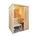 Produktbild Massivholzsauna Badezimmersauna 160 x 110 cm Infrarot und finnischen Saunaofen