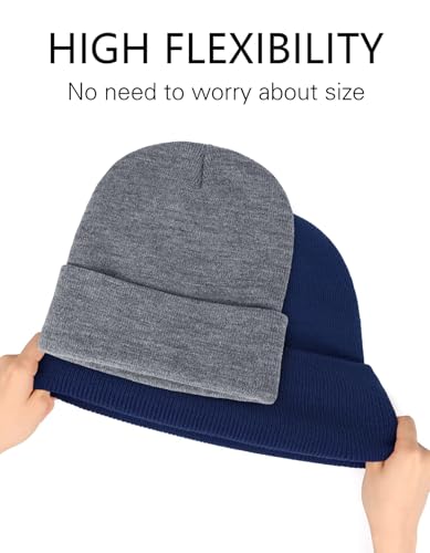 Image of Bigfoot Beanie for Men - Sasquatch Hat Winter Knit Cuffed Beanie for Women - Bigfoot Gifts for Christmas & New Year