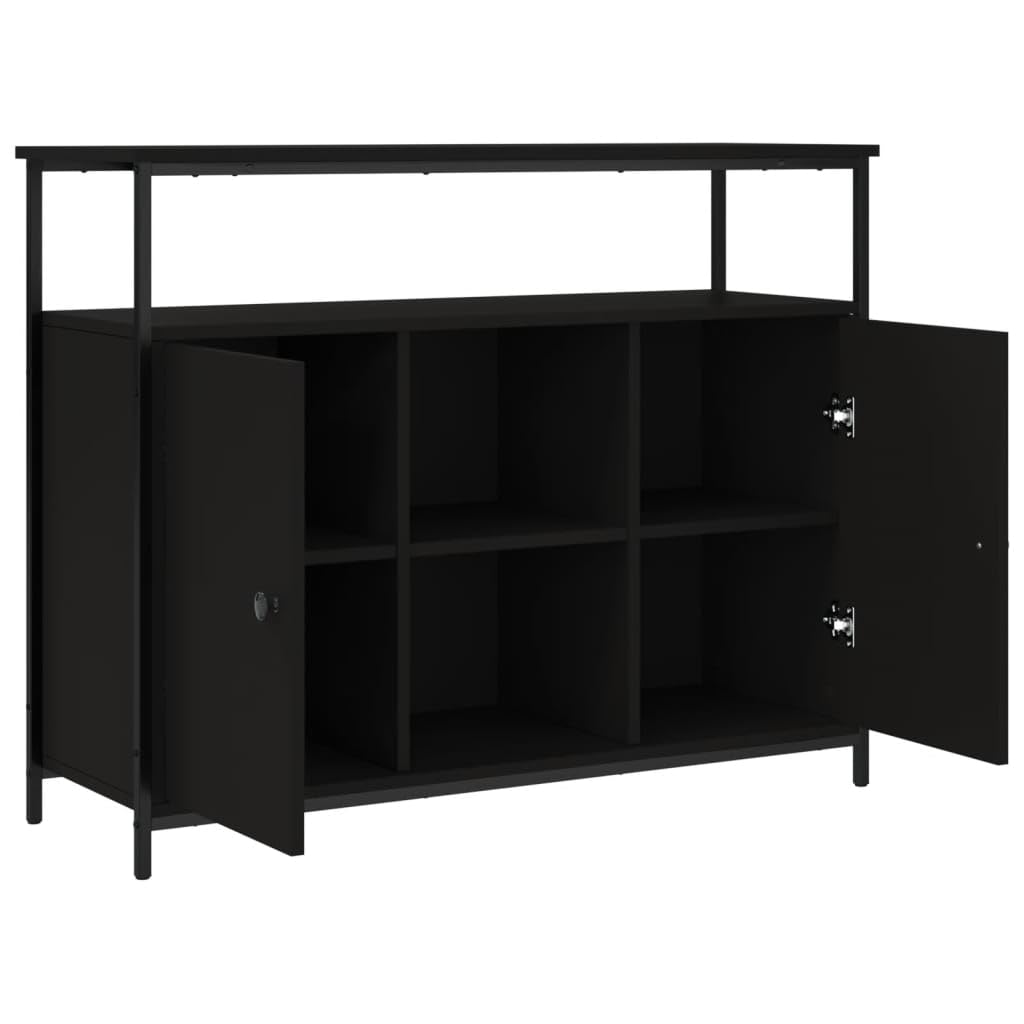 Aparador de aglomerado negro 57x35x70 cm | Leroy Merlin