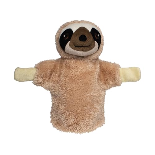 EcoBuddiez Hand Puppet - Faultier von Deluxebase. Faultier Plüsch Handpuppen für Kinder. Umweltfreundliches Tier Spielzeug Puppe für Pretend Play und Kinder Geschenke.