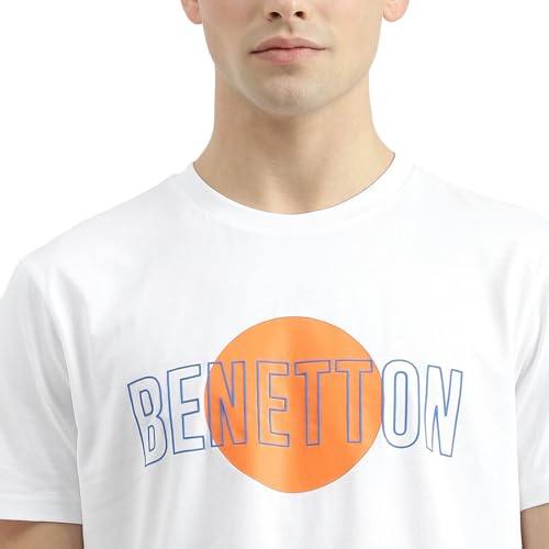 Image of United Colors of Benetton Men's Cotton Regular Fit T-Shirt