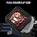 darkFlash DV360S All-in-one Liquid CPU Cooler, 3.2” LCD Screen with 320 * 320 Resolution, ARGB Sync, PWM Fans 360mm Radiator, CPU PC Aio Cooler Compatible with Intel 1851/1700, AMD AM4/AM5 (Black)