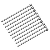QUARKZMAN 10 Stück gerade Auswerferstifte, 3 mm (0,12) Durchmesser, SKD61 Runde Spitze, 100 mm (4) lang für mechanische Wartung