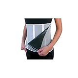 Resistencia FitxSlim Just Slim Belt - Faja Reductora, Unisex, Adulto, Blanco, Talla Única, Hombre, Mujer