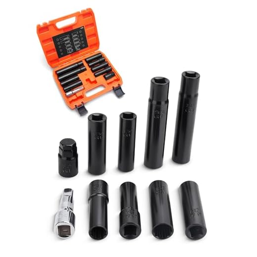 10pcs Spline Lug Nuts Socket Set