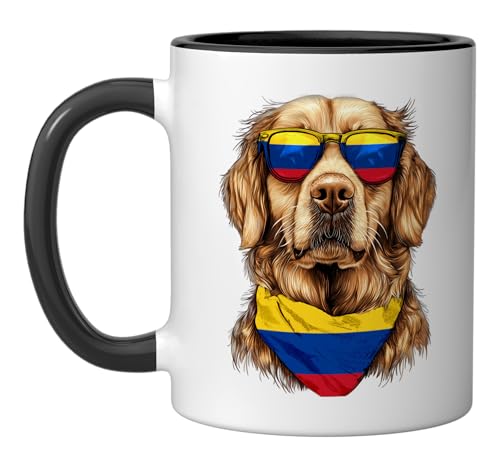 Taza Cerámica Colombia Golden Retriever 11 onzas miniatura 1