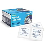 Biopure Alcohol Prep Pads – 200 Count Sterile Medium Isopropyl Alcohol Wipes Individually Wrapped | First Aid Alcohol Swabs| Medical Alcohol Pads for General Cleansing (2 X 2)