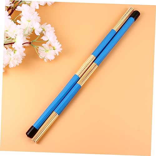 Baquetas de madera ibasenice, 1 par, para jazz y música folclórica, diseño cómodo, color azul miniatura 3