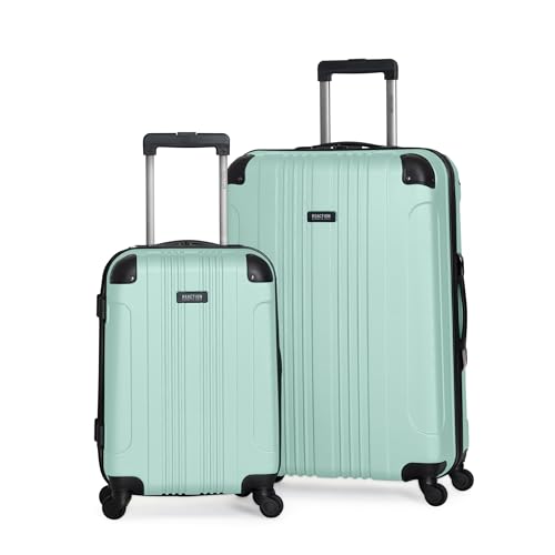Image of Kenneth Cole REACTION Out of Bounds Lightweight Hardshell 4-Wheel Spinner Luggage, Mint Blue, 2-Piece Set (20 inch & 28 inch)