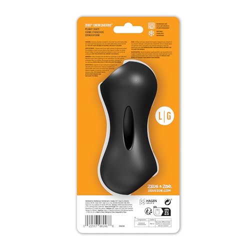 Zeus Chew Chasers Treat Peanut Black 14cm, Large - Image 3