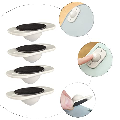 Baluue 8 rodas autoadesivas com polia giratória de 360 graus, caixa de armazenamento universal, roda