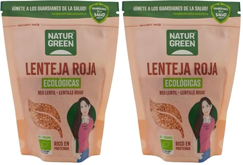 NaturGreen Lenteja Roja Bio 500g (Paquete de 2)