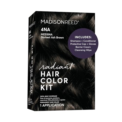 Madison Reed Radiant Hair Color Kit, 4NA Darkest Ash Brown, 1 Pack