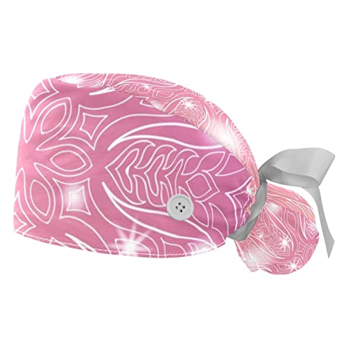 Chapeaux bouffants JDEZ fin des cheveux rebelles casquettes de travail ajustables roses