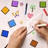 Jetec 36 Pcs Mini Ink Pads for Stamps, Rainbow Finger Washable Ink Pad for Scrapbooking, DIY Craft Project Scrapbook Supplies for Adults (Classic) #5