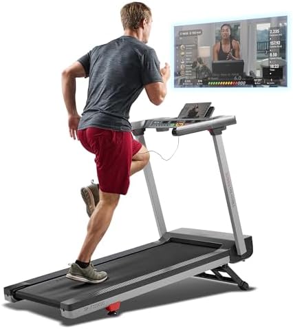 Sunny Health & Fitness Fully Assembled OneClick-Fold 20" Smart Tr...