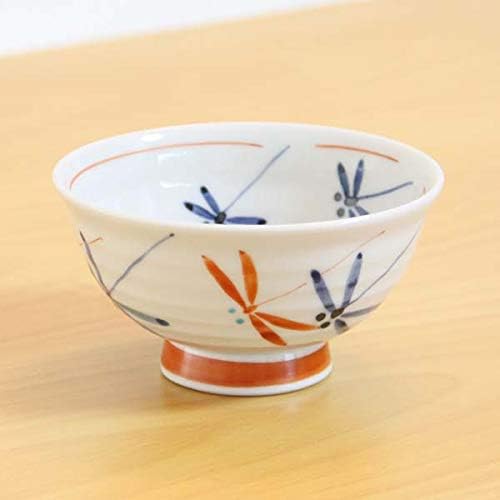 新作販売 九谷焼 飯碗 ご飯茶碗 赤 とんぼ 小
