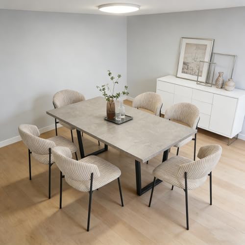 Juego de mesa de comedor expandible 6 sillas