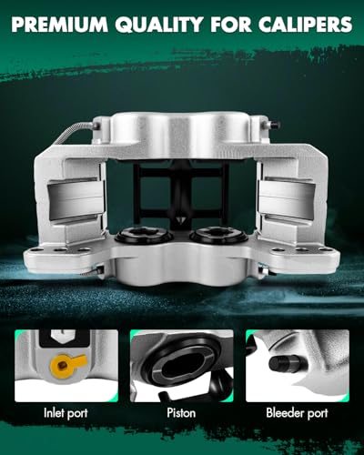 Image of SCITOO 188100 188101 Front /Rear Left & Right Disc Brake Calipers Fit For International Harvester For 4100 2009-2011,For International Harvester For 4400 2009-2011, 4 Pistons