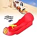 predolo Outdoor Activities Snow Sledge Lightweight Grass Sled Ski Sled for Kids, Red
