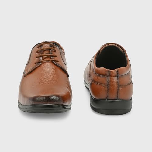 Image of Centrino Formal Shoes for Men | Lightweight Comfortable Office Shoes for Man Stylish | Cushioned Insole Lace-Up Shoes for Men | Durable TPR Sole | Trendy Classic Design Footwear for Men (8117)