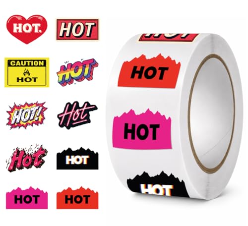 Rave Hot Stickers for Music Festivals, Cool Designs, Strong Stick, Compliment Giver for Adults and Ravers (750 Stickers)
