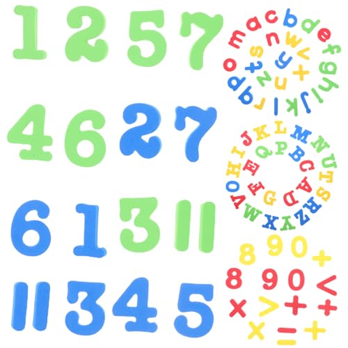 NUOBESTY and Fridge 84pcs Alphabet Numbers Educational Sticker for Refrigerator Decorative for
