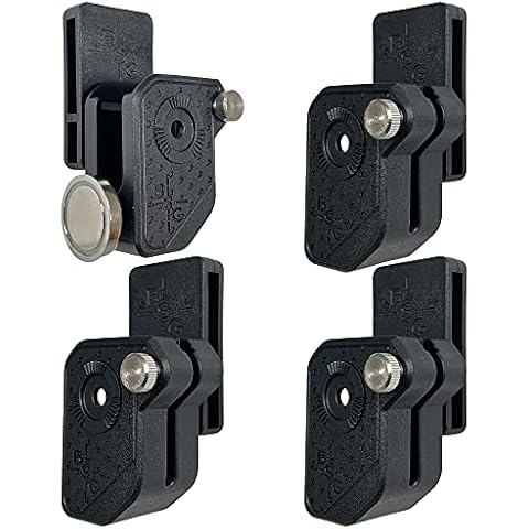 Black Scorpion Gear Ambidextrous Double Stack Magazine Pouch w/ 1x Magnet fits 9mm .40 SW Magazines - 4 Pcs (Black) Cover