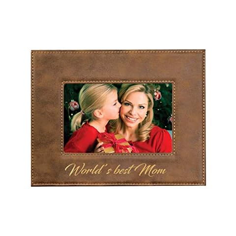Sofia's Findings Personalized - Custom Engraved Picture Frame (Rustic/Gold, 4x6) Cover