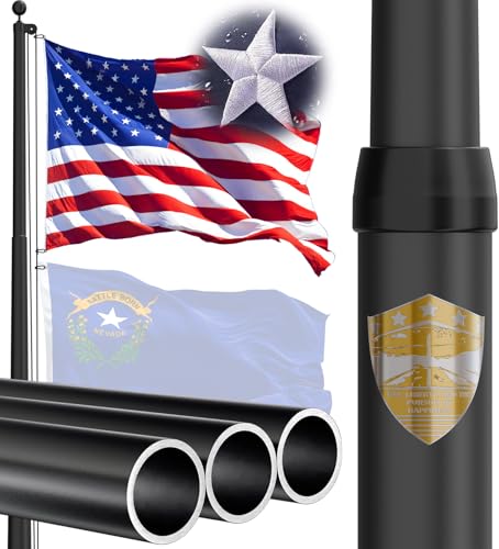 IOEN 20FT Heavy Duty Flag Pole,2.4