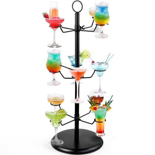 Champagne Tower Cocktail Tree Stemware 3 Tier 12 Holder for Champagne Flute