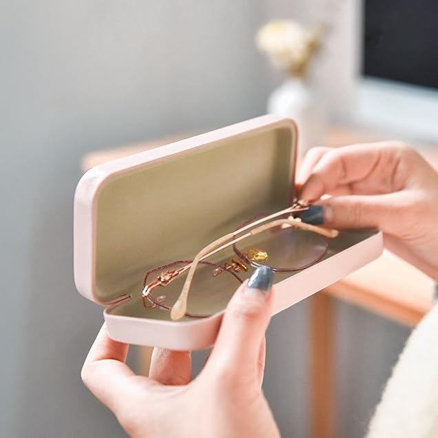 Brillenetui Tragbare und leichte Brillenaufbewahrungsbox Retro Art Sonnenbrillen Sonnenbrillenetui, Geeignet for Frauen, Männer, Kinder Klassisches Reisebrillenetui Brillenetui für Damen