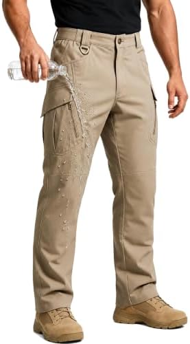 Men's Tactical Cargo Pants Stretch Ripstop Work Pants for Hiking, 9 Pockets - 1