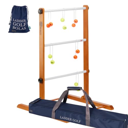 DOCTOR SPORT Leitergolf Set - Mit 12 Golfbällen & Transporttasche