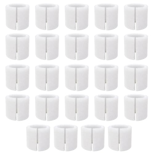 Curtain Spacers for Eyelet Curtains 24Pcs White Curtain Separators for Smooth Movement Spacers for Home and Office Use Home Accessories for Enhanced Appearance