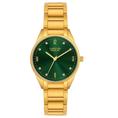 Image of Carlos Philip Majesta Series Premium Luxury Analog Watch | Heritage-Inspired Design | Stainless Steel Build | Exclusive Dial Colors | Japanese Quartz Movement