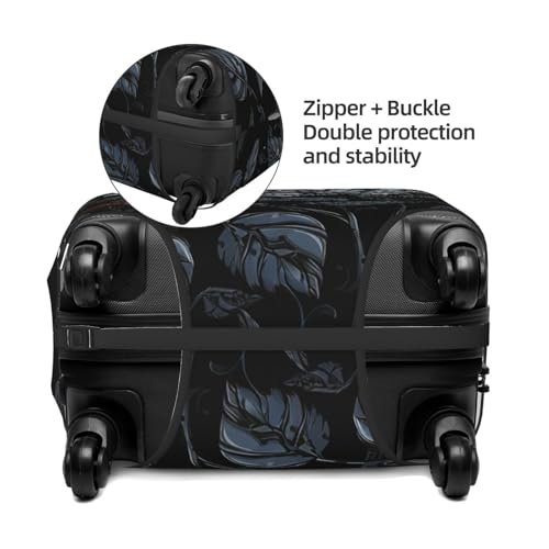 Travel Luggage Cover Elastic Anti-Scratch Suitcase Protector Washable Travel Suitcase Cover Rose Gothic Luggage Protector Fits 18-32 Inch Suitcase4