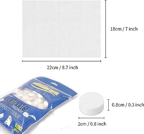 Classycoo Compressed Towel 100 PCS Mini Tablets Disposable Portable Face Towel Cotton Coin Tissue for Travel Camping, Hiking - Image 2