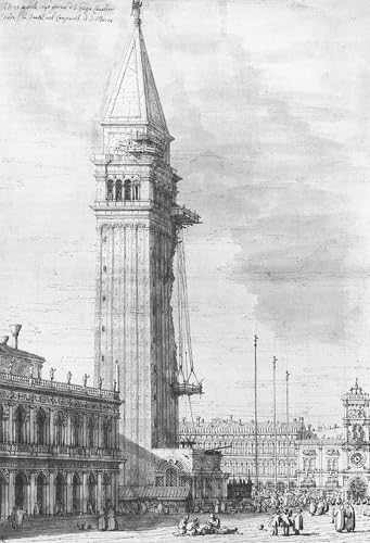 Affiche impression d'art tableau la Piazzetta image sur toile 60x90cm