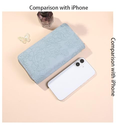 Womens Wristlet Wallet for Women Cute Credit Card Holder Wallet Ladies Clutch Long Purses3