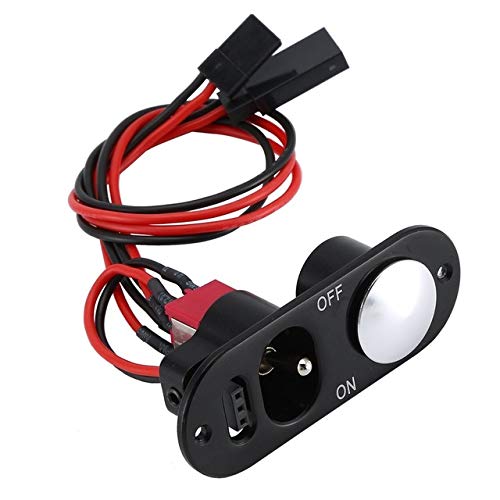 Parts & Accessories Small Heavy Duty Single ON-Off Power Switch w/Fuel Dot for RC Airplane Engine Vehicles & Remote Control Toys - (Color: Black, US)