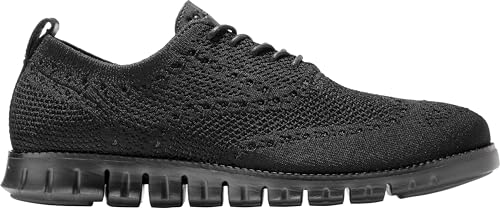 Cole Haan Cole Haan Men's Zerogrand Stitchlite Oxford, Black Knit/Black, 7 Wide