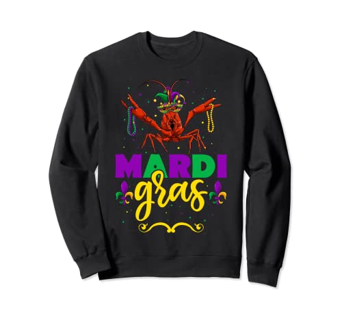 Mardi Gras Crawfish Beads - Camisa para niños y niñas Sudadera