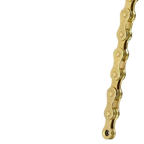 DONGLING Fahrradkette MTB-Kette, Rennrad, 1 Gang, 8, 9, 10, 11 S, Variable Geschwindigkeitskette, vergoldet, galvanisch beschichtet, rostfrei, 116 Glieder Fahrrad Kette(10-Speed Gold) DONGLING Fahrradkette MTB-Kette, Rennrad, 1 Gang, 8, 9, 10, 11 S, Variable Geschwindigkeitskette, vergoldet, galvanisch beschichtet, rostfrei, 116 Glieder Fahrrad Kette(10-Speed Gold)