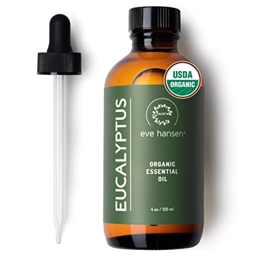 Eve Hansen USDA Certified Organic Eucalyptus Essential Oil 4oz | Topical and Aromatherapy Essential Oil | Organic Eucalyptus Oil for Mucus Relief, Nausea Relief and Stress Relief Essential Oil