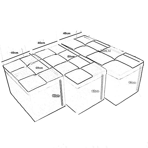 Boîte multifonctions haute capacité avec siège confortable en PU jaune