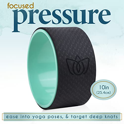 Florensi Yoga Wheel Set - Yoga Rückenrollen - Gepolstertes Yoga Rad Rückenschmerzlinderung Muskeltherapie Tiefengewebsmassage Myofasziale Entspannung - Für Flexibilität & Mobilität, Rücken Knacken