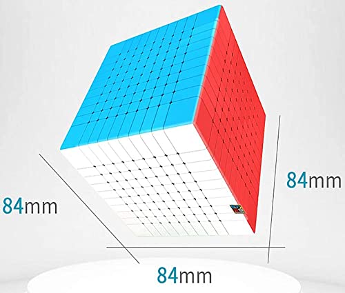 Image of Hawkister MoYu MeiLong 10x10x10 Speed Cube Stickerless | Professional 10x10 Big Cube Puzzle | Smooth Turning & Anti-Pop Design, Compact 84mm High-Order Logic Brain Teaser for Advanced Solvers