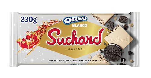 Suchard Turrón de Chocolate Blanco y Galletas Oreo...